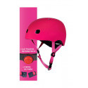 Casco infantil Micro Frambuesa V2 con luz LED trasera y cierre magnético para patinete y bicicleta.