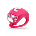 Luz LED rosa Micro Deluxe para patinete infantil con modos de iluminación fijo e intermitente.