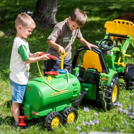Cisterna John Deere 2 ejes para tractor a pedales