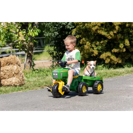 Tractor John Deere a Pedales con Remolque Rolly Toys 052769