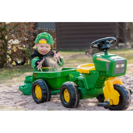 Triciclo con remolque John Deere a pedales