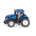 Tractor de juguete New Holland T7.315 a escala fabricado en metal y plástico resistente.