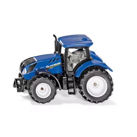 Tractor de juguete New Holland T7.315 a escala fabricado en metal y plástico resistente.