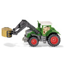 Tractor de juguete Fendt con pinzas para pacas de metal y plástico