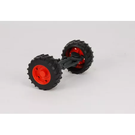 Eje trasero de dirección Bruder para cosechadora Claas Jaguar 980 de juguete a escala 1:16.