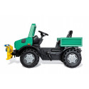 Tractor a pedales RollyUnimog Forestal verde con cabrestante para niños de 3 a 8 años