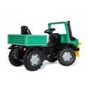 Tractor a pedales RollyUnimog Forestal verde con cabrestante para niños de 3 a 8 años