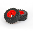 Ruedas traseras de repuesto originales para tractor de juguete Claas Axion 950 Bruder escala 1:16.