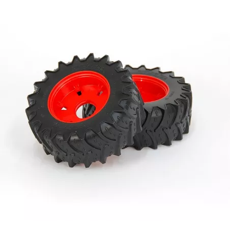 Ruedas traseras de repuesto originales para tractor de juguete Claas Axion 950 Bruder escala 1:16.