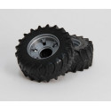 Ruedas delanteras de repuesto Bruder para tractor Case IH Optum 300 CVX a escala 1:16.
