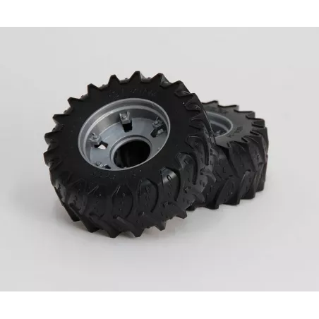 Ruedas delanteras de repuesto Bruder para tractor Case IH Optum 300 CVX a escala 1:16.