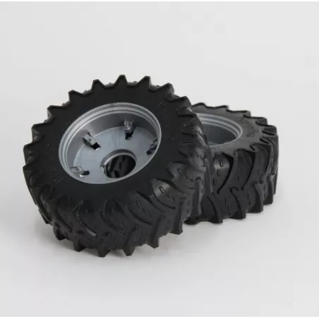 Ruedas traseras de repuesto para tractor Bruder Optum 300 CVX a escala 1:16.