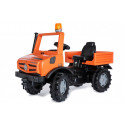 Vehículo de pedales Rolly Unimog Servicios para niños de 3 a 8 años, ideal para juego al aire libre.