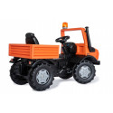 Vehículo de pedales Rolly Unimog Servicios para niños de 3 a 8 años, ideal para juego al aire libre.
