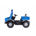 Vehículo de pedales Rolly Unimog Policía para niños de 3 a 8 años con asiento ajustable y ruedas silenciosas.
