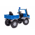 Vehículo de pedales Rolly Unimog Policía para niños de 3 a 8 años con asiento ajustable y ruedas silenciosas.