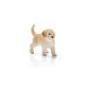 Figura de juguete de cachorro Golden Retriever de Schleich pintada a mano.