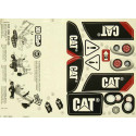 Pegatina oficial CAT RollyDigger de alta resistencia para excavadora de juguete.