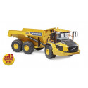 Camión dumper articulado de juguete Volvo A60H de Bruder a escala 1:16 con volquete funcional.