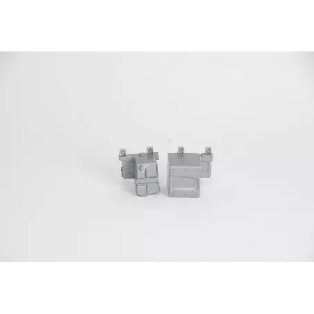 Accesorios plateados escala 1:16 para tractores y maquinaria de juguete Bruder.