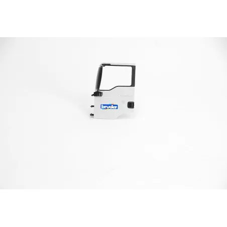 Puerta izquierda de repuesto blanca para camión de juguete MAN TGS de Bruder a escala 1:16.