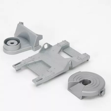 Soporte de enganche para acoplar góndolas y remolques a vehículos Bruder escala 1:16.