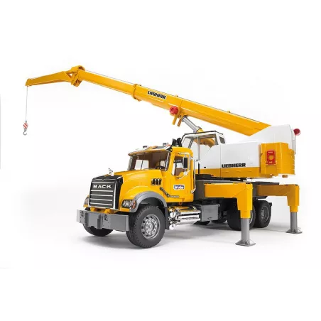 Camion Mack con grua Liebherr - Escala 1:16