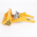 Brazo pala de precisión escala 1:16 para excavadora de juguete JCB 4CX Bruder