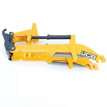 Brazo de excavadora Bruder JCB 5CX a escala 1:16 para vehículos de juguete de construcción.
