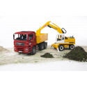 Camion Man TGA y Excavadora Liebherr - escala 1:16
