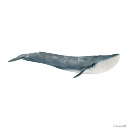 Figura detallada de ballena azul Schleich, juguete educativo de vida marina para niños.