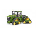 Tractor de juguete John Deere 9620RX a escala 1:16 de Bruder con sistema de orugas y dirección articulada.