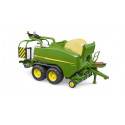 Juguete de rotoempacadora John Deere C441R a escala 1:16 con recogedora abatible