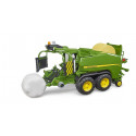 Juguete de rotoempacadora John Deere C441R a escala 1:16 con recogedora abatible