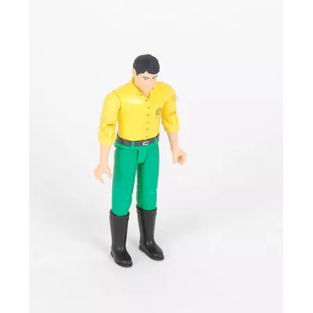 Figura articulada John Deere de Bruder a escala 1:16 para tractores y granjas de juguete.