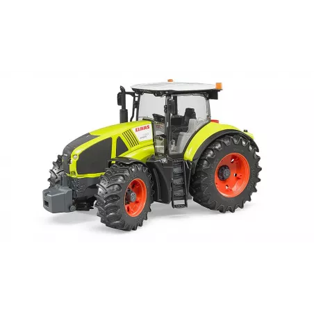 Tractor de juguete Claas Axion 950 de Bruder a escala 1:16 con capó y puertas practicables.