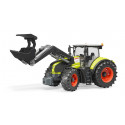 Tractor de juguete Claas Axion 950 con pala frontal Bruder escala 1:16