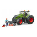 Tractor de juguete Fendt 1050 Vario mecánico Bruder a escala 1:16 con puertas y capó que se abren.