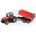 Tractor Massey Ferguson 7480 con remolque