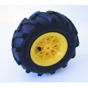 Neumático izquierdo de repuesto original de 5 pulgadas 260-95 para vehículos de juguete Rolly Toys.