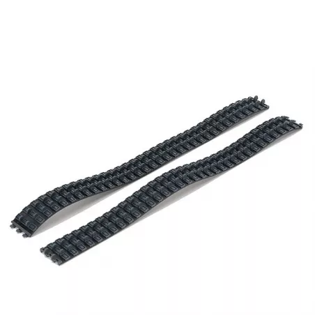 Dos cadenas de goma Cat de alta resistencia para excavadoras y tractores de juguete Bruder.