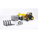 Cargadora telescópica Caterpillar de juguete Bruder a escala 1:16