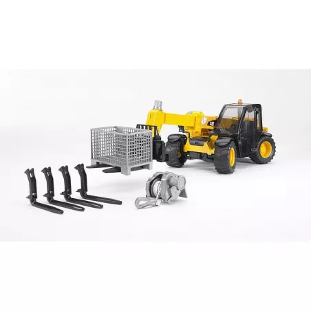 Cargadora telescópica Caterpillar de juguete Bruder a escala 1:16