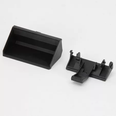 Cucharón de juguete escala 1:16 para minicargadora Cat Bruder, accesorio de plástico resistente.