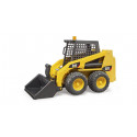Cargadora compacta CAT de juguete a escala 1:16 con pala frontal móvil y neumáticos perfilados.