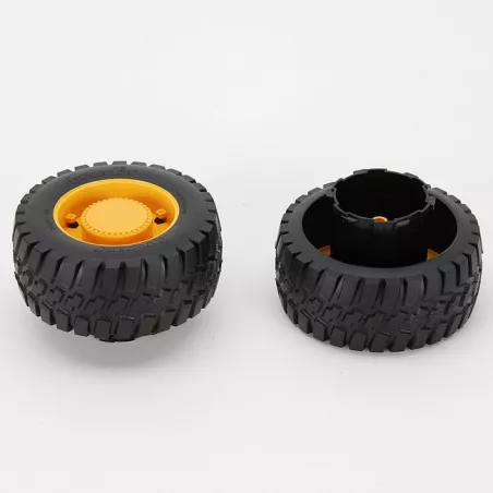 Adaptador de doble rueda escala 1:16 para tractores y vehículos de juguete Bruder.