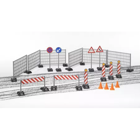 Set de Señalizacion obras en carretera - escala 1:16