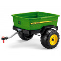 Remolque infantil oficial John Deere Gator de Peg-Perego para transportar juguetes al aire libre.