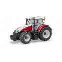 Tractor de juguete Steyr 6300 Terrus CVT de Bruder a escala 1:16 con capó y puertas practicables.