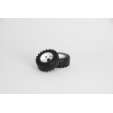 Ruedas delanteras de repuesto Bruder escala 1:16 para tractores de juguete Steyr y New Holland.